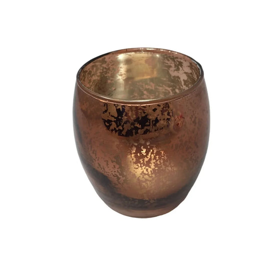 Copper Colored Candle Holder- about 3.5 inches tall - A+ Stuff