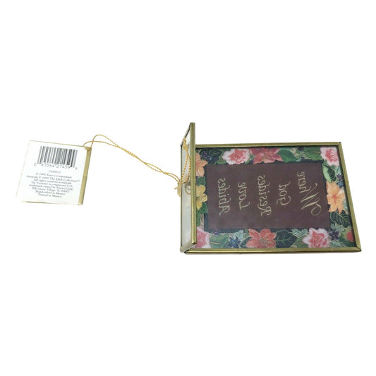 Where God Resides Love Abides - Via Vermont Glass Religious Plaque Decor