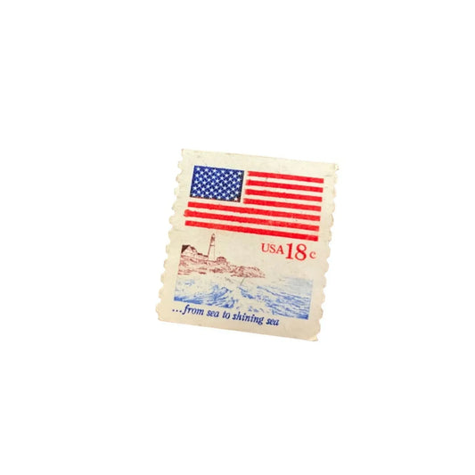 Vintage USA 18 Cent Postage Stamp "From Sea to Shining Sea" - A+ Stuff