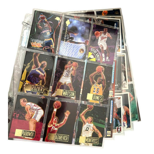 NBA Basketball Trading Cards Collection Featuring Players & Teams From 1990s With Original Sleeves & Assorted Brands