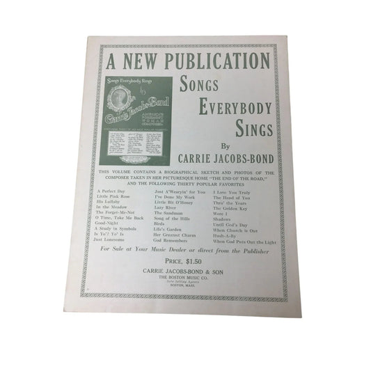 ''A LITTLE PINK ROSE'' VINTAGE SHEET MUSIC BOOK - A+ Stuff - SHEET MUSIC - A+ Stuff