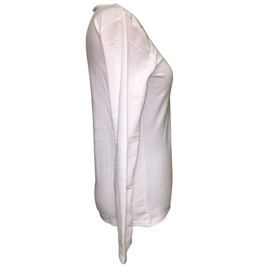 Womens White Long Sleeve Shirt New with Tags- No Size But Seems to be a Small