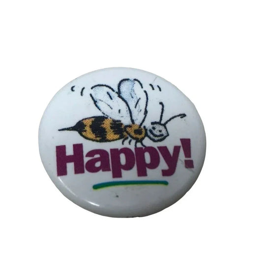 Set of 2 Vintage American Girl Doll Retired 1994 Pinback Button Pins- Bee Happy/ Bee Trustworthy American girl doll A+ Stuff