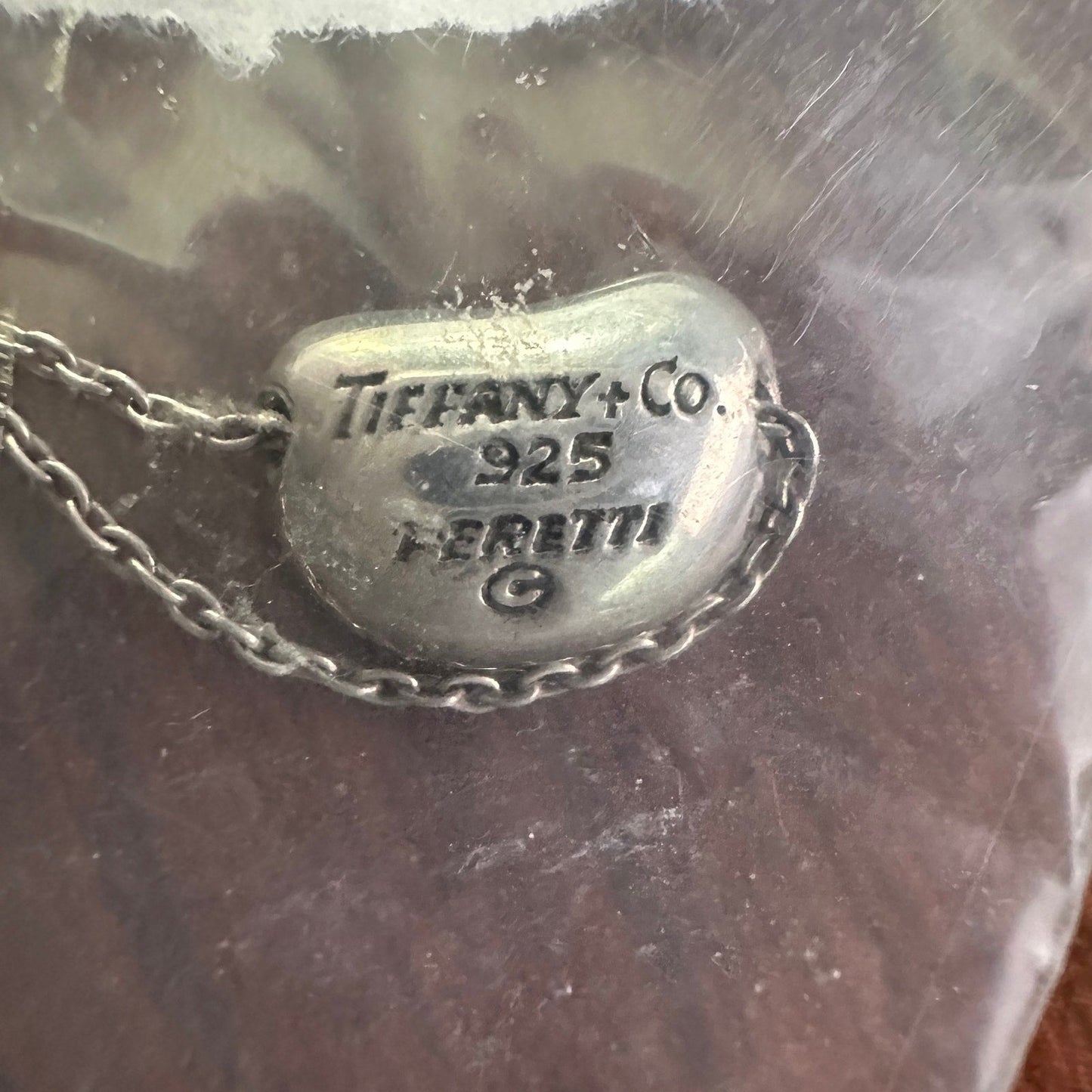 Tiffany & Co Elsa Peretti Small Bean Necklace - Sterling Silver - 16" Tiffany & Co. A+ Stuff