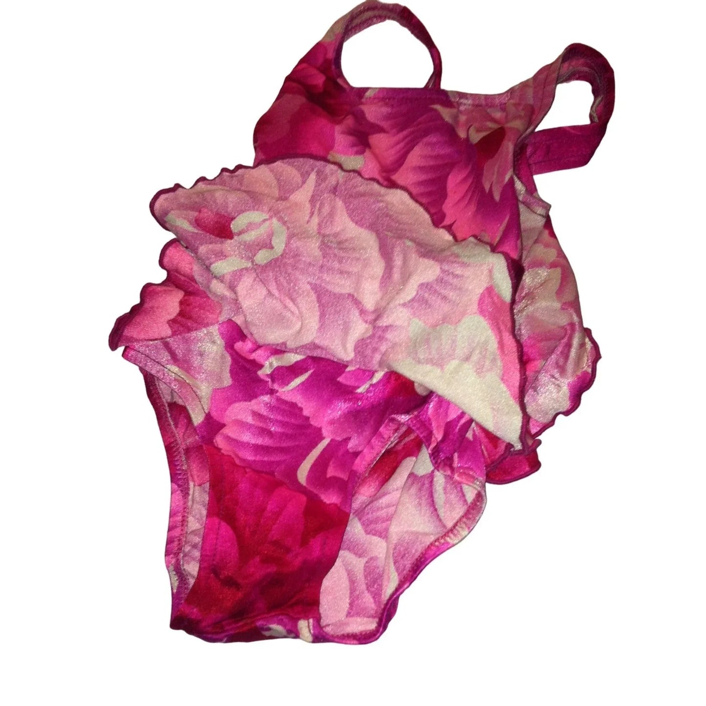 Gottex Girls Size 4 Pink Floral Dance Dress/ Swim Suit - A+ Stuff