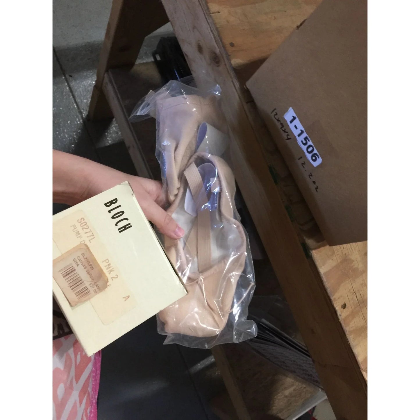 BLOCH Pump BL277L Pink Canvas Ballet Slipper 020A ( size 2) Bloch A+ Stuff