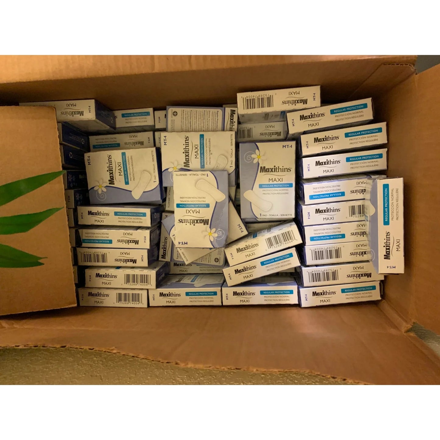 One case ( Partially Full) of Maxithins Vending Machine Sanitary Napkins - A+ Stuff