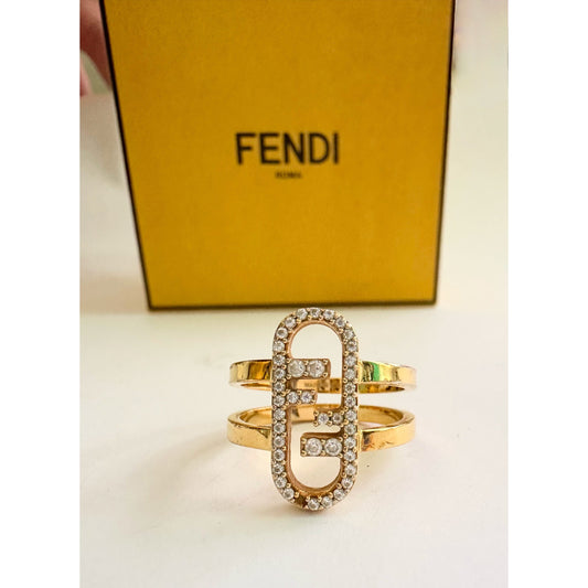 FENDI O'Lock Ring in magnetic close box - Size 6