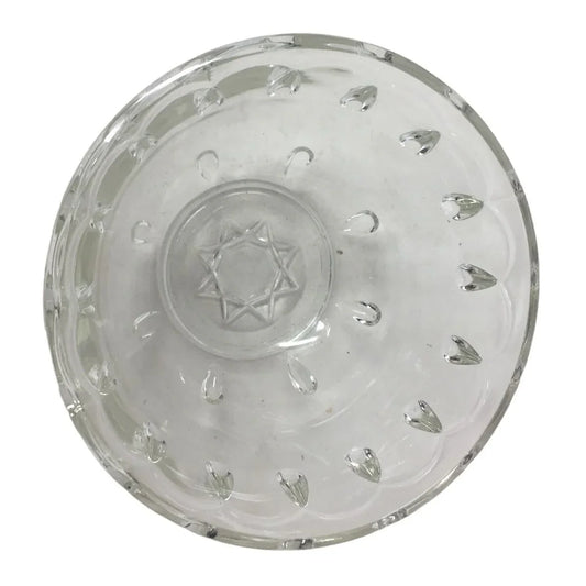 Small Crystal Serving Dish / Bowl - Watermelon seed looking pattern - A+ Stuff