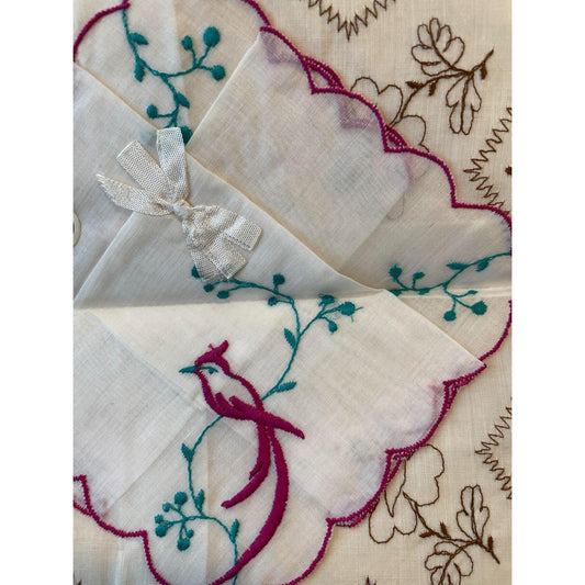 Beautiful Embroidery Antique Handkerchief (New) - A+ Stuff