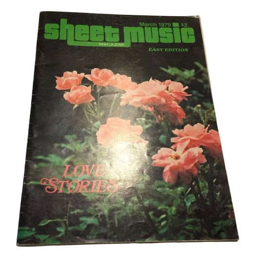 Vintage March 1979 Sheet Music Magazine (Easy edition) Love Stories - A+ Stuff