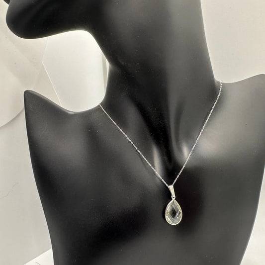 Lovely 6.05 Carat Natural Amethyst (Greenish) Large Gemstone Pendant - Sterling Silver Setting &Necklace - A+ Stuff