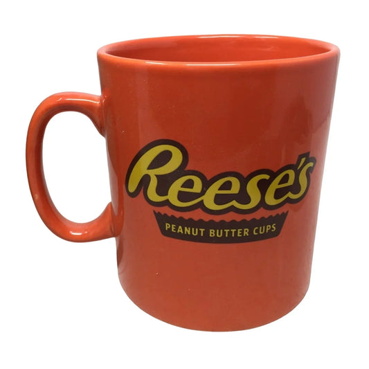 Reese's Milk Chocolate Peanut Butter Cup Over Sized Orange Coffee Mug - A+ Stuff