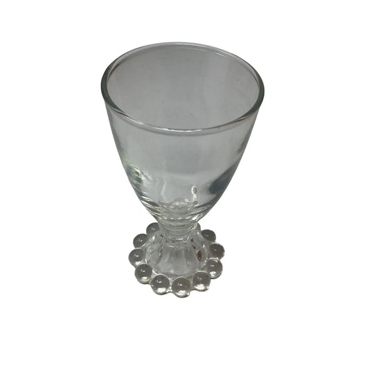 Vintage Anchor Hocking Clear Glass Juice/Liquor Footed Glass - A+ Stuff