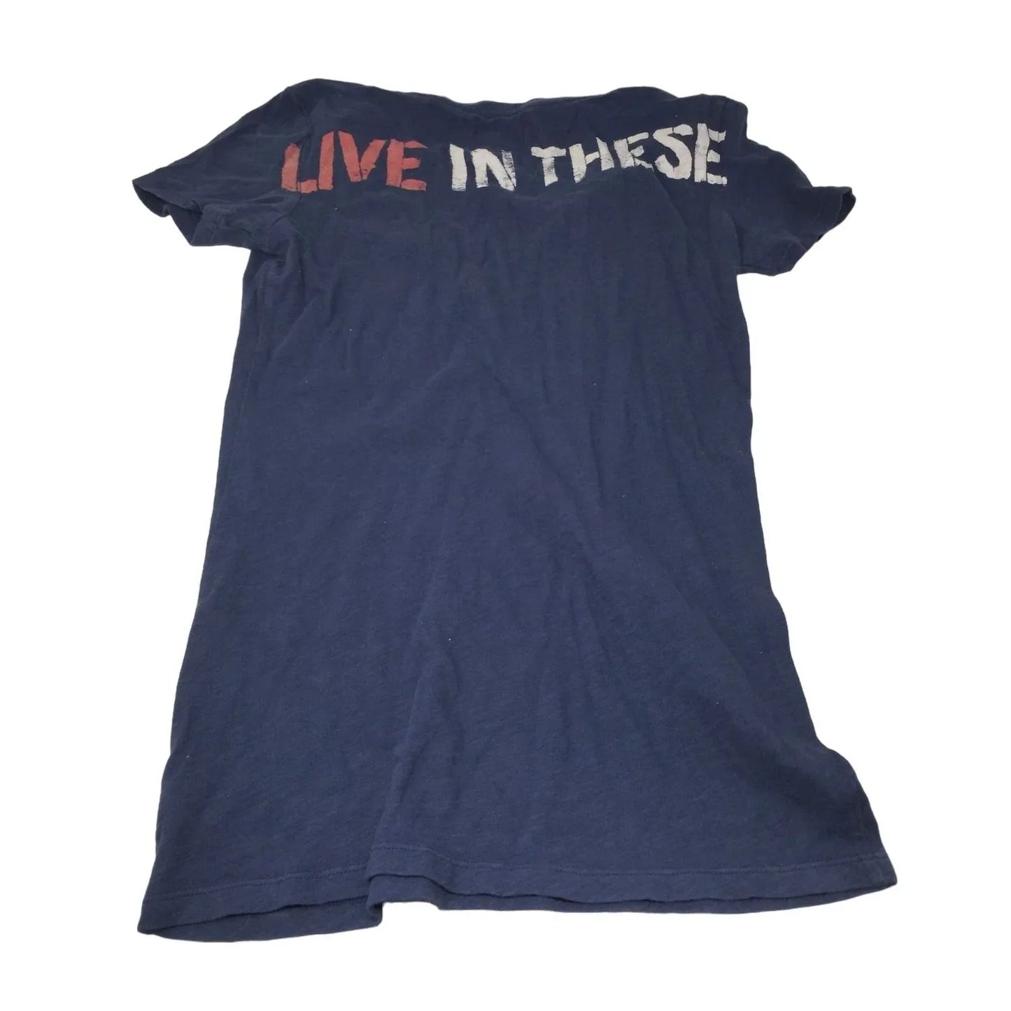 American Eagle Outfitters Women's Navy Blue V Neck Shirt Size Small - A+ Stuff