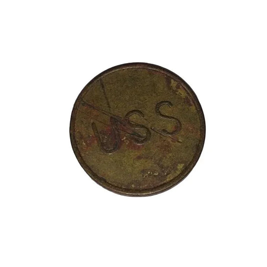 Vintage Collectible USS Old Gold Tone Coin - A+ Stuff