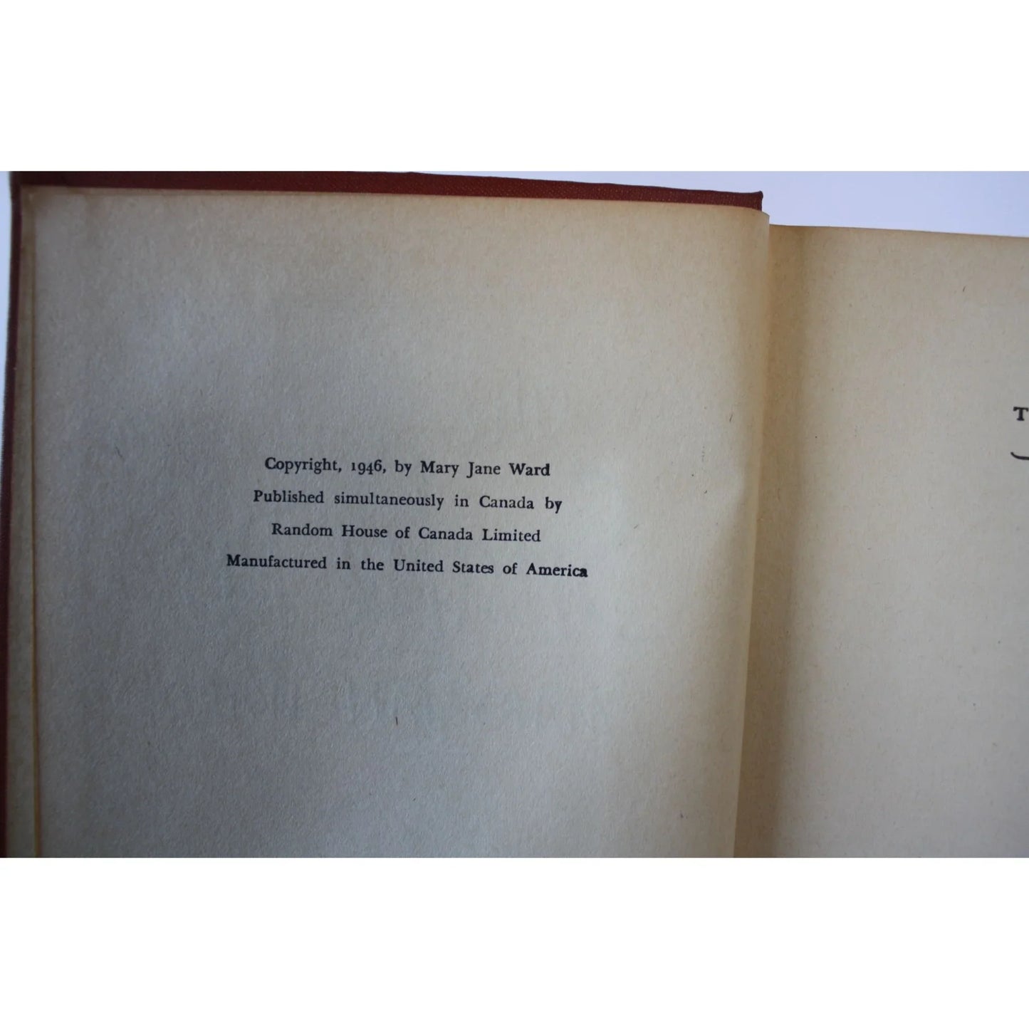 The Snake Pit By Mary Jane Ward Vintage 1946 Hardcover book - A+ Stuff