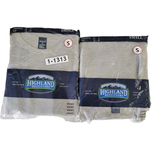 Highland Outfitters Thermal Knit Fabric 2 Thermal Tops Size Small (mens) highland outfitters A+ Stuff