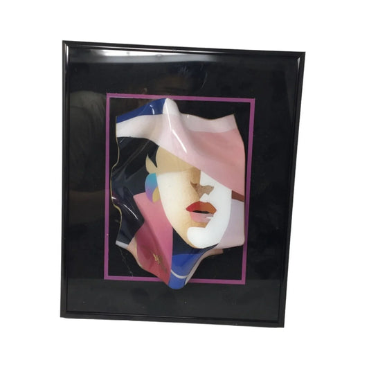 Nieleen Colorful Rectangular 3D Wall Art/Decor of Woman's Face - 10 by 12 inches - A+ Stuff