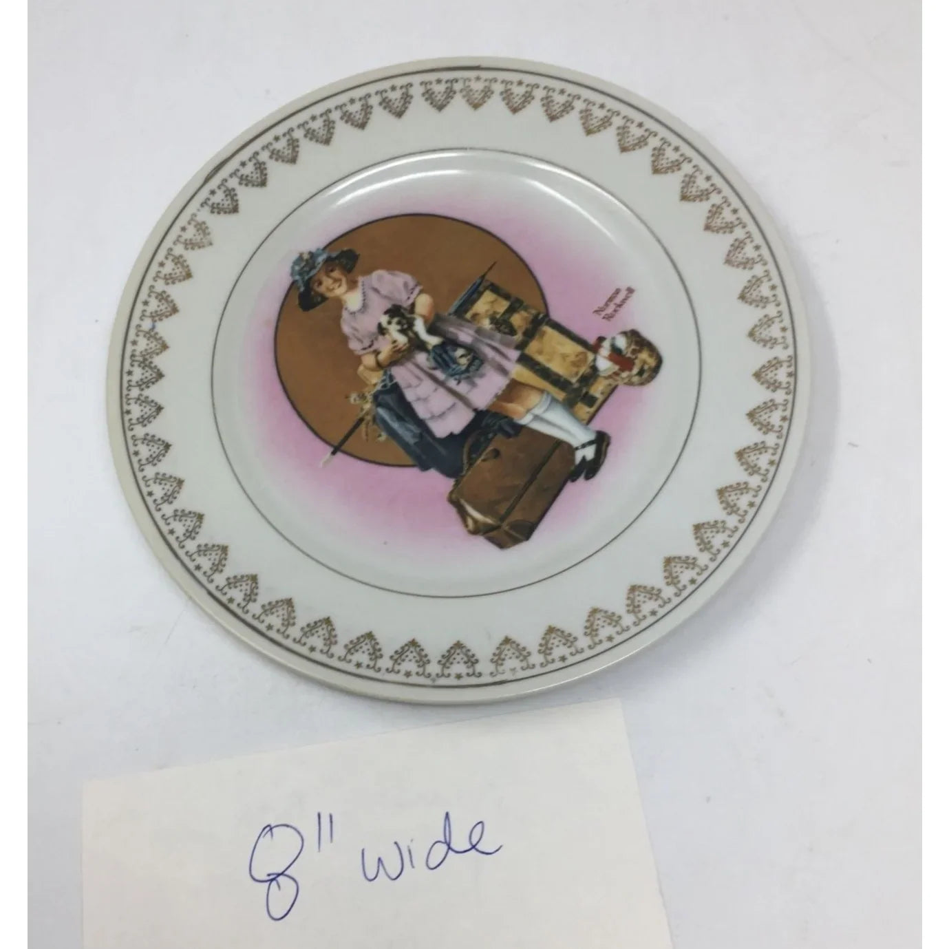 Vintage Collectible Plate "Vacations Over'' by Norman Rockwell - A+ Stuff