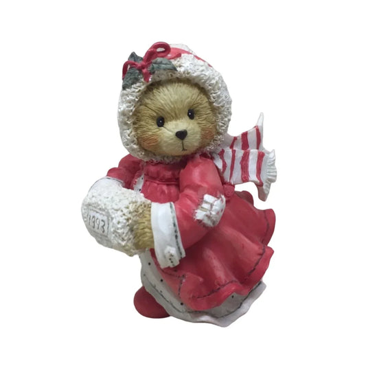 Vintage Cherished Teddies Alice "Cozy Warm Wishes Coming Your Way" Figurine #912875 - A+ Stuff