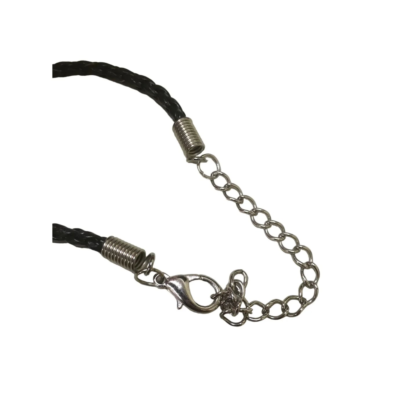 Adjustable Pirate Sword Necklace with Braided Faux Leather Chain - A+ Stuff