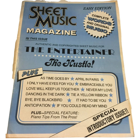 Vintage Sheet Music Magazine - Easy Edition- Complete Words and Original Music - A+ Stuff