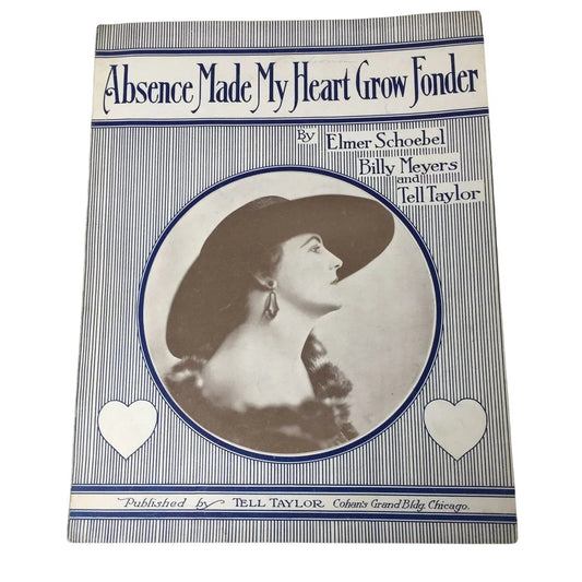 ''Absence Made My Heart Grow Fonder'' Sheet Music book - A+ Stuff - SHEET MUSIC - A+ Stuff