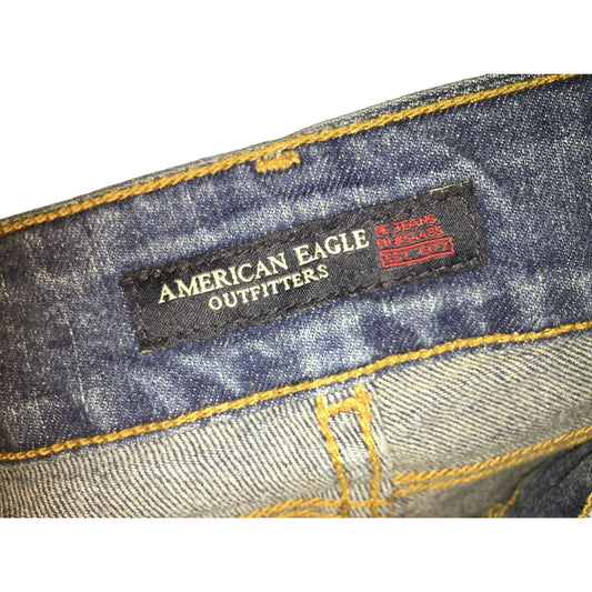 Vintage American Eagle Flare Bottom Denim Jeans Size 8 - A+ Stuff