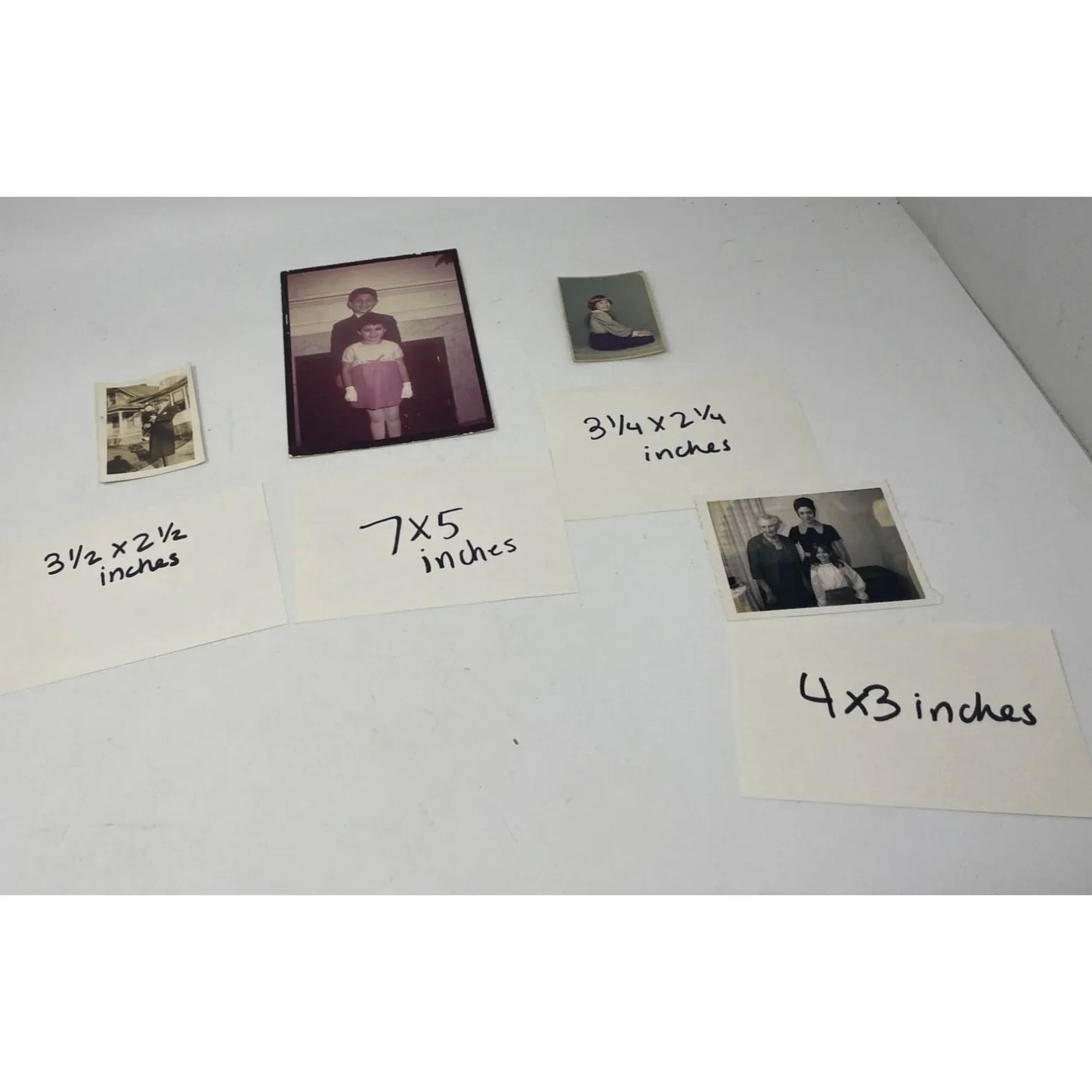 Vintage Bundle of 4 Collectible Family Photos/Pictures (2 are in Black/White) - A+ Stuff