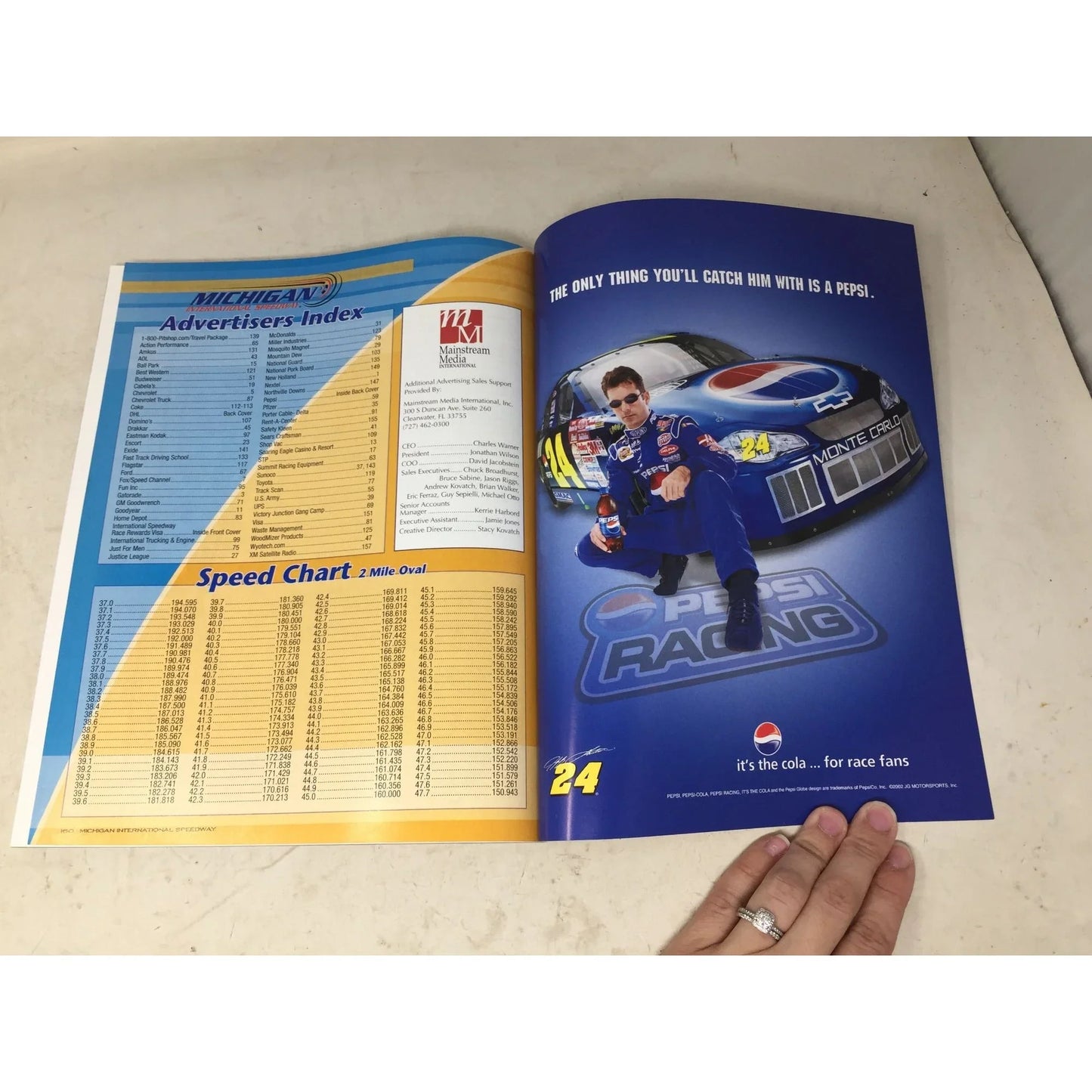 Official Souvenir Program NASCAR Michigan Int'l Speedway DHL 400 June 2004 A+ Stuff A+ Stuff