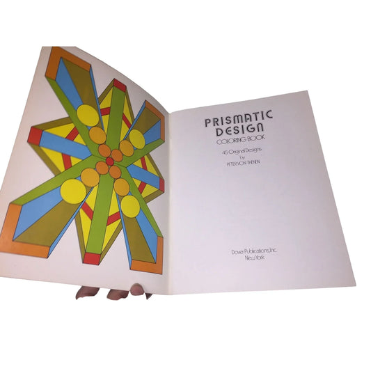 Vintage Prismatic Design Coloring Book Peter Von Thenen- 45 Original Designs - A+ Stuff