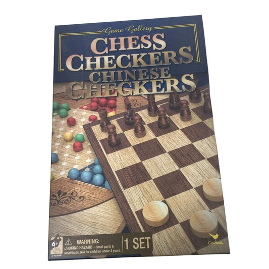 Game Gallery Board Game(s) Chess, Checkers & Chinese Checkers In box cardinal A+ Stuff