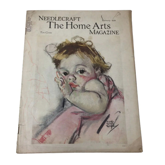 Vintage Needlecraft The Home of Arts Magazine Jan. 1934 Needlecraft The Home of Arts A+ Stuff