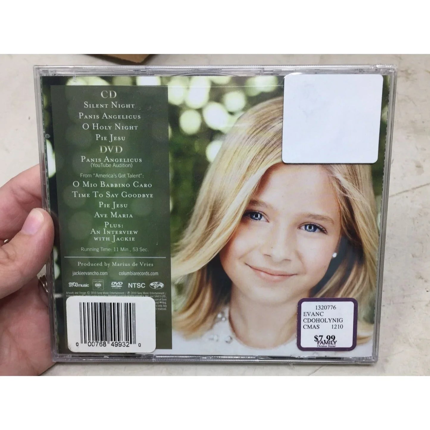 Jackie Evancho : O Holy Night 4 Song Holiday CD + DVD Of Performances A+ Stuff A+ Stuff