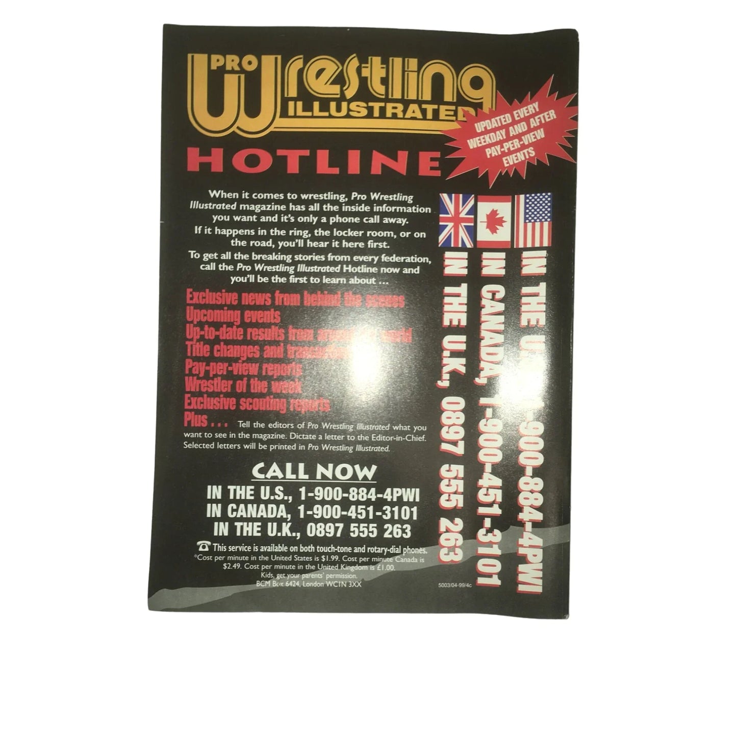 Vintage Pro Wrestling Illustrated February 2000 Steve Austin vs Vince McMahon - A+ Stuff