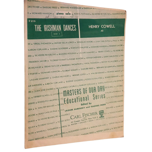 The Irishman Dances Henry COWELL Vintage sheet Music - A+ Stuff