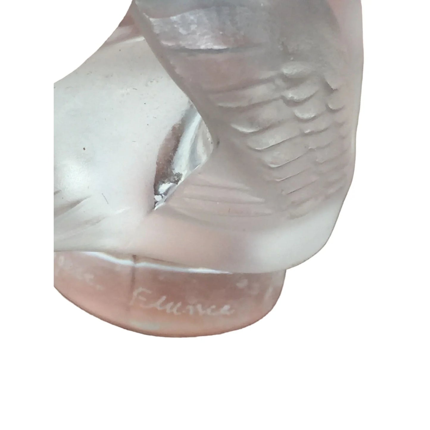 Two's Company Small Frosted Glass Swan Decorative piece Home decor/accent Two's company A+ Stuff