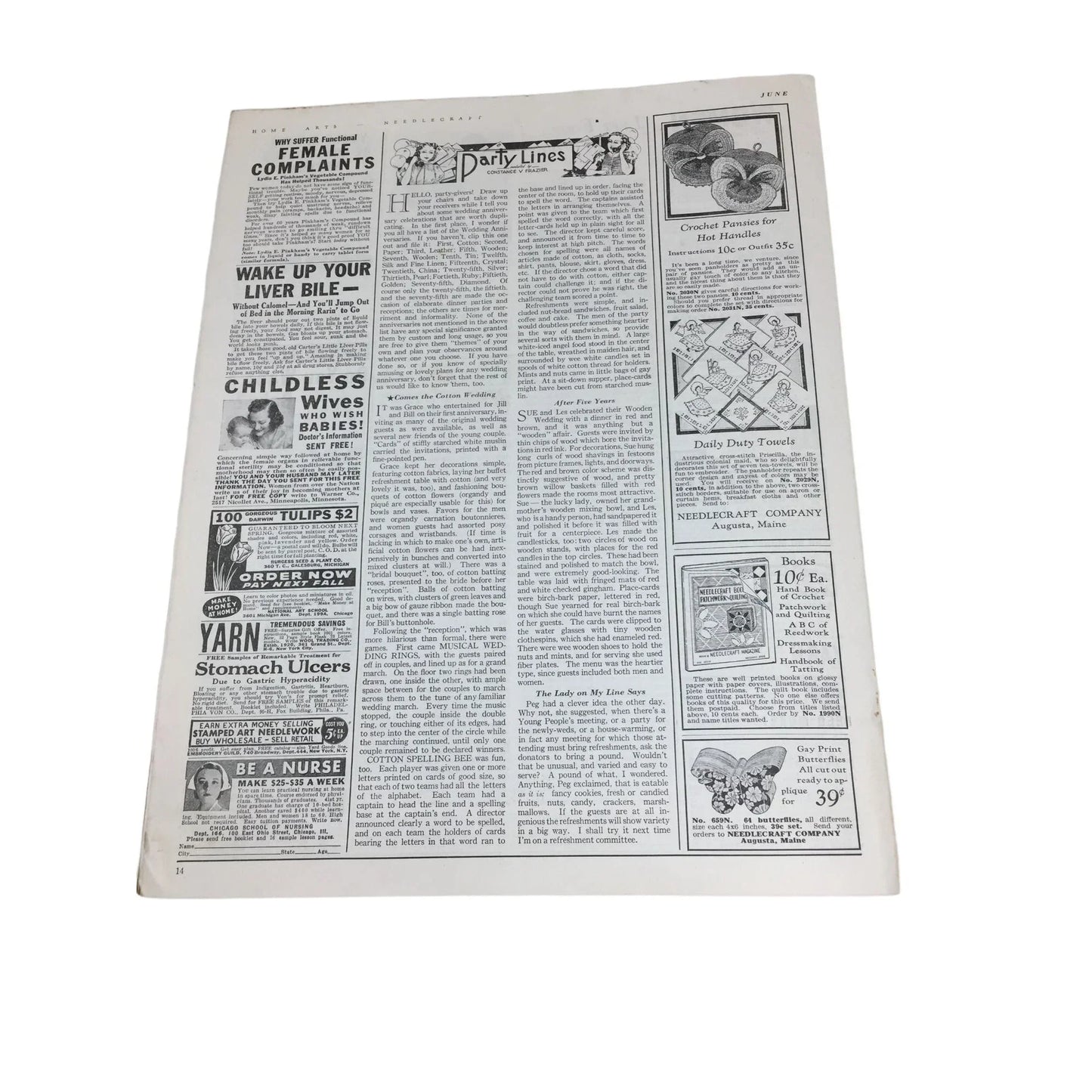 Home Arts June 1940 Needlecraft Vintage Collectible Magazine home art A+ Stuff