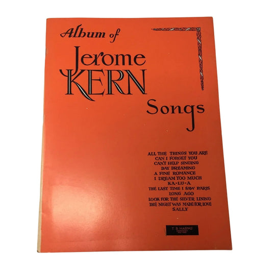 Album of Jerome Kern Songs Vintage Sheet Music - A+ Stuff - SHEET MUSIC - A+ Stuff
