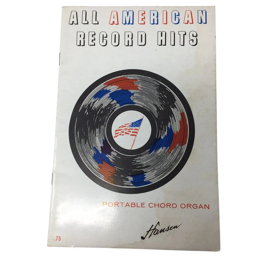 ALL AMERICAN RECORD HITS PORTABLE CHORD ORGAN - A+ Stuff - SHEET MUSIC - A+ Stuff