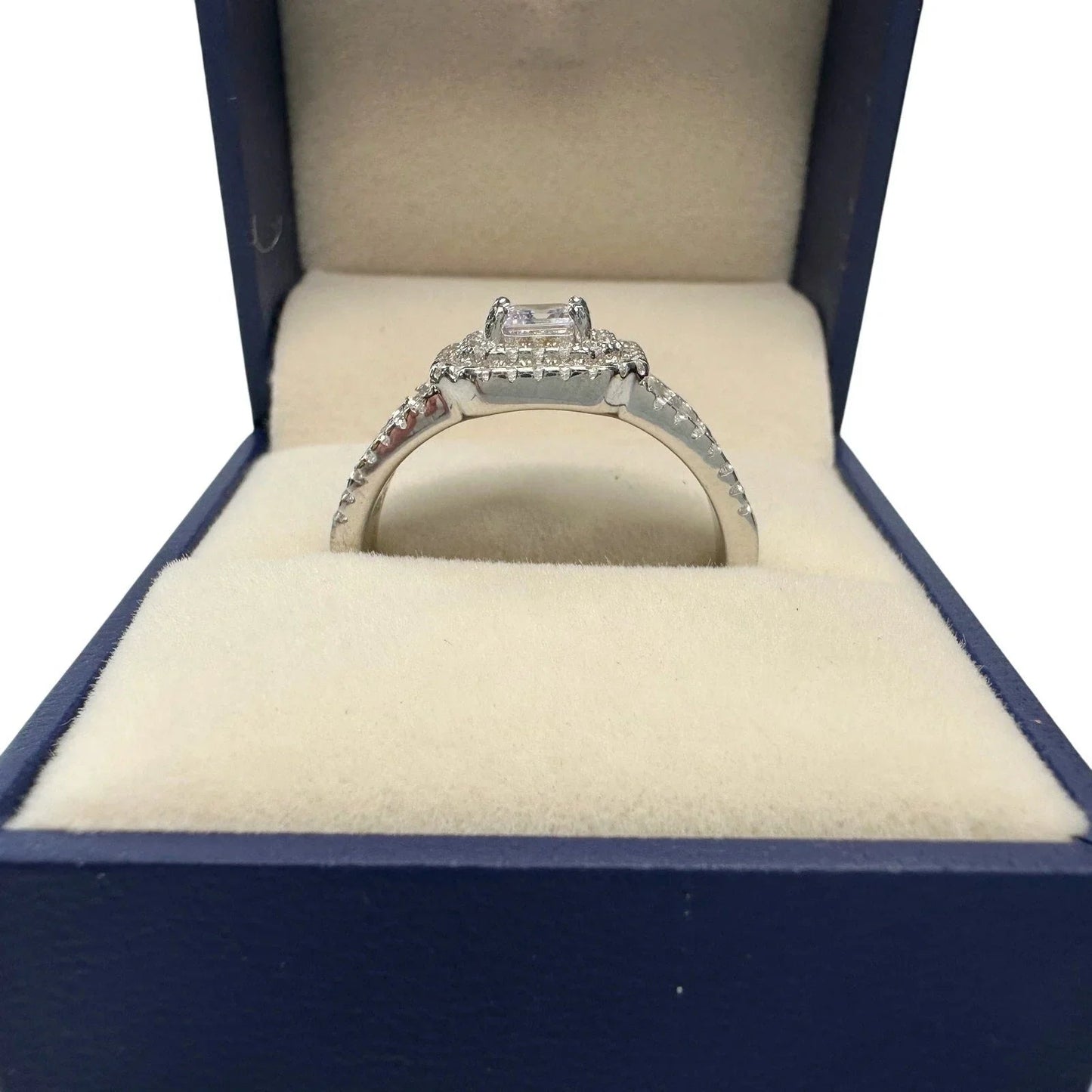 Asscher Cut 2.50 ct Lab Created White Sapphire Ring size 9 - Ring - A+ Stuff