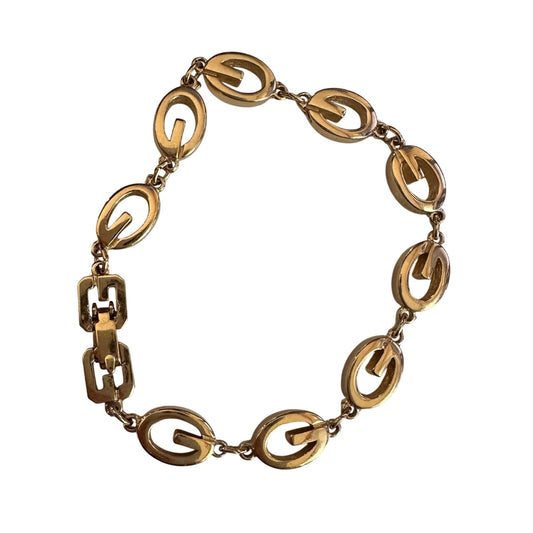Givenchy G Link Gold Plate Bracelet