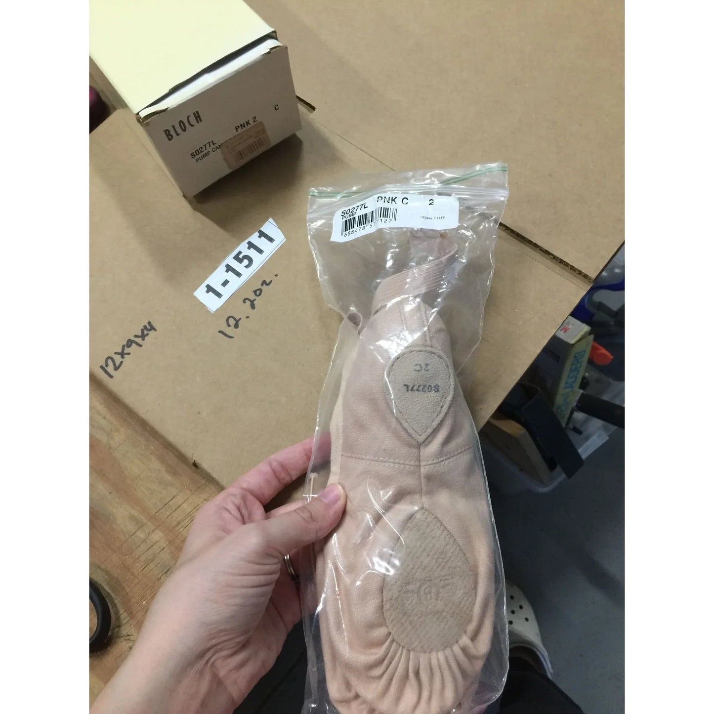 BLOCH Pump BL277L Pink Canvas Ballet Slipper 020C ( size 2C) Bloch A+ Stuff