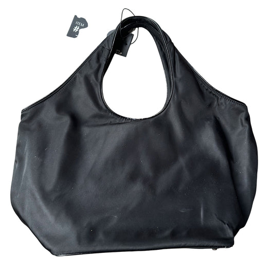 Kate Spade Black Nylon Ribbon Handbag - Polka Dot Interior