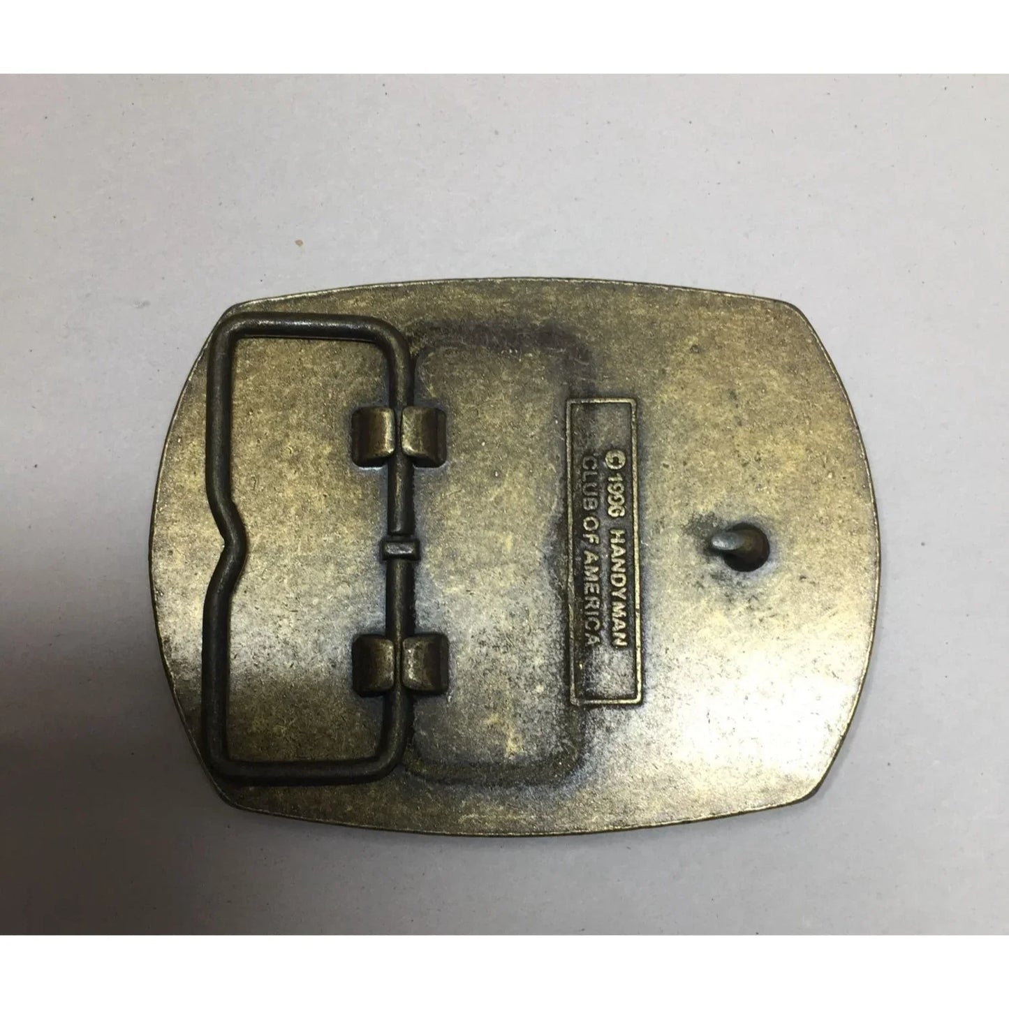 Mens Vintage Gold Belt Buckle Handyman Club of America Life Member - A+ Stuff