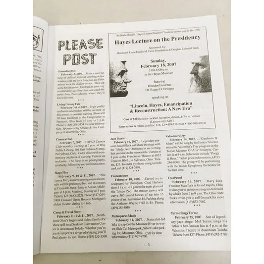 BEND OF THE RIVER Magazine Historic Maumee Valley February 2007 Issue - A+ Stuff