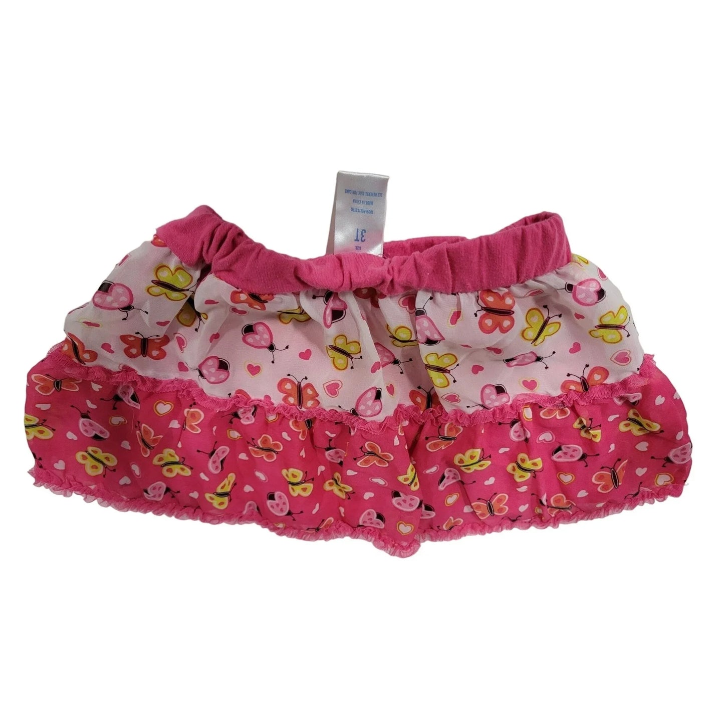 Butterfly Toddler Girl's Skirt with Ruffles Size 3T - A+ Stuff