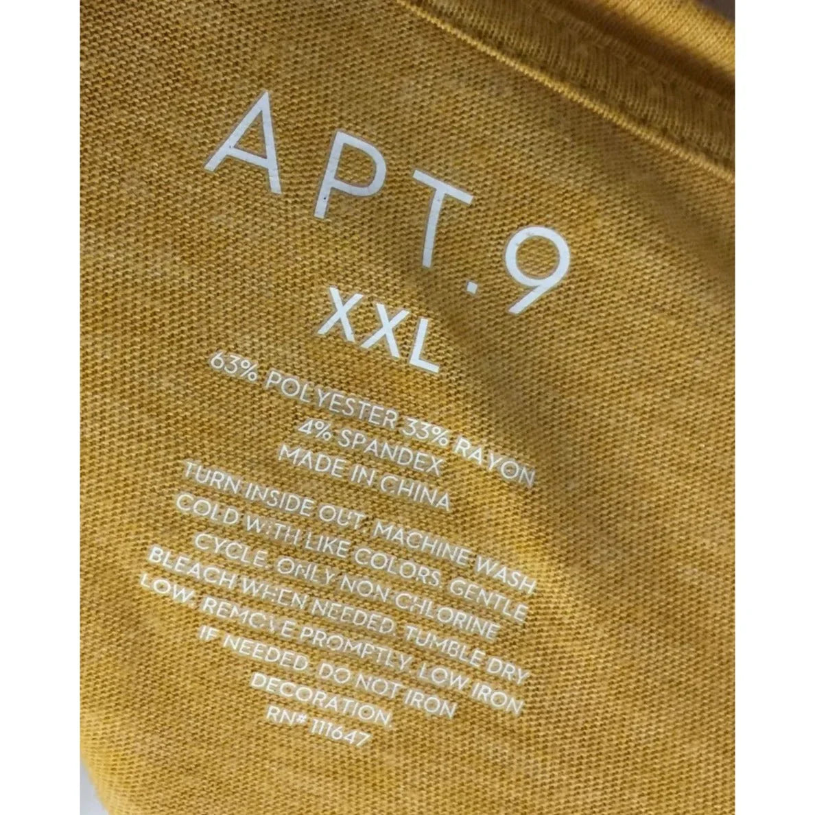 APT. 9 Sunny Skies Ahead Size 2XL V Neck Tee Shirt APT. 9 A+ Stuff