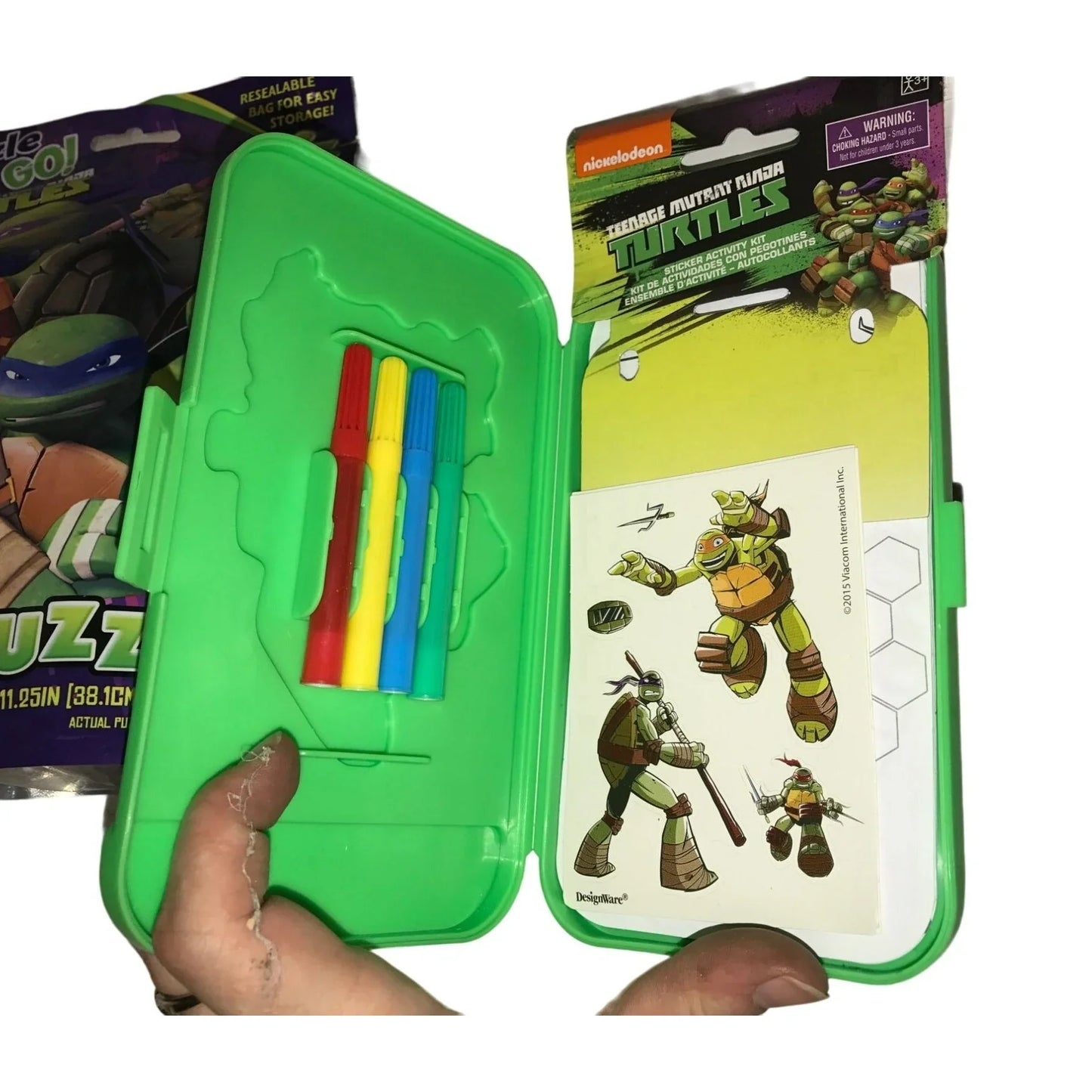 Nickelodeon Teenage Mutant Ninja Turtles 48pc Puzzle/Sticker Activity Kit - A+ Stuff